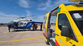 Tras sufrir un accidente doméstico en su vivienda, en San Rafael, un hombre de 38 años fue trasladado de urgencia en helicóptero hasta la Ciudad de Mendoza.