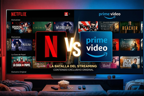 Comparativa entre gigantes del streaming: Netflix y Amazon Prime. Comparativa entre gigantes del streaming: Netflix y Amazon Prime.