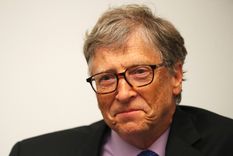 Bill Gates durante una entrevista con Reuters en Londres, Reino Unido, el 18 de abril de 2018.