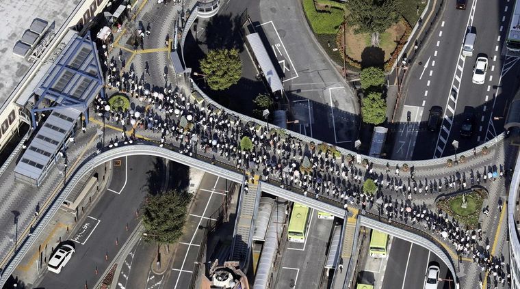 El estado de alerta, aún presente en Tokio. Foto: BalticNews.