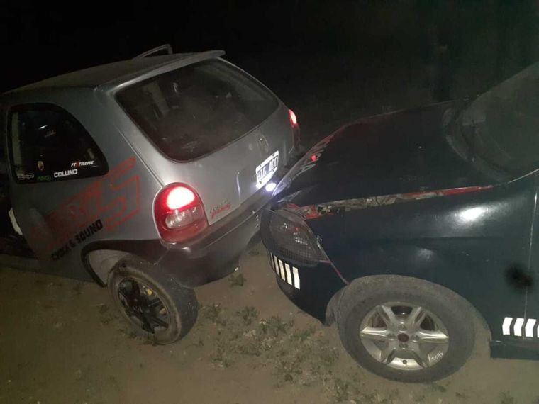 El Corsa fue detenido en una calle sin salida