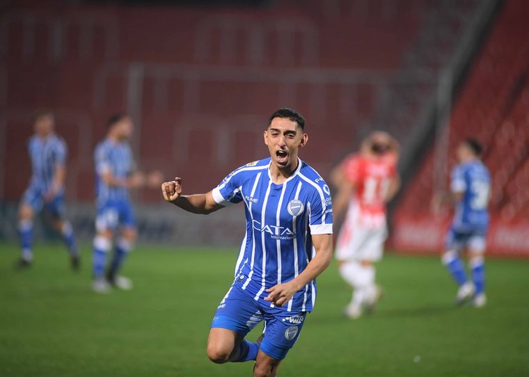 La celebración de Arce tras el segundo gol del Expreso Foto: Télam