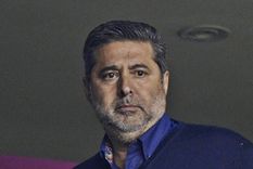 Daniel Angelici apareció en escena a hora de la final.