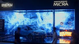 Nissan presentó el Micra eléctrico con instalación sensorial en Sónar 2025