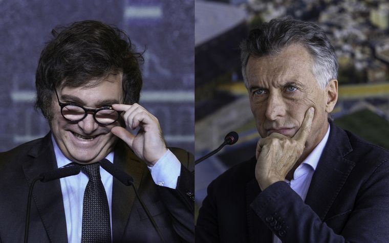 Javier Milei y Mauricio Macri. Foto: Noticias Argentinas