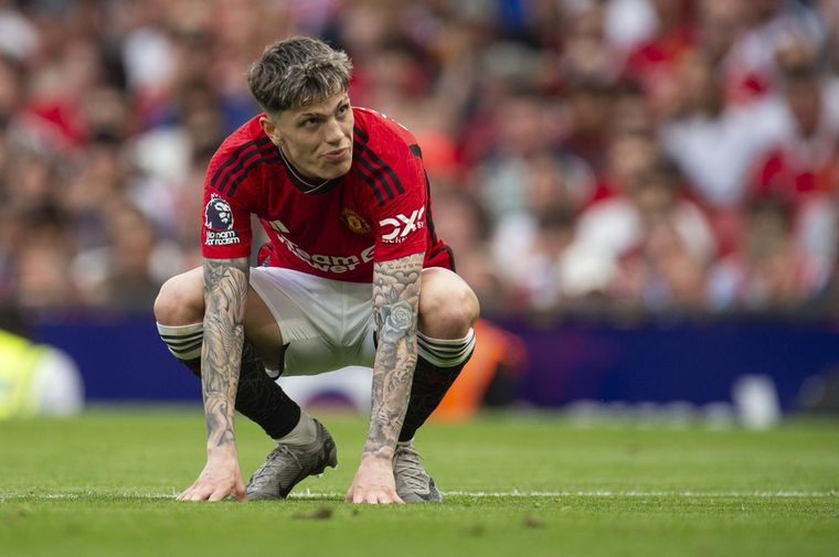 Es casi un hecho que Alejandro Garnacho saldrá del Manchester United en este mercado de pases. Foto: EFE