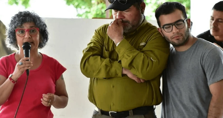 Los acusados, Marcela Acuña y Emerenciano y César Sena Foto: Archivo