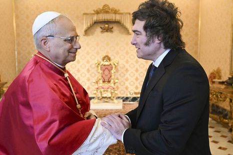Milei celebró la visita del papa León XIV. Milei celebró la visita del papa León XIV.