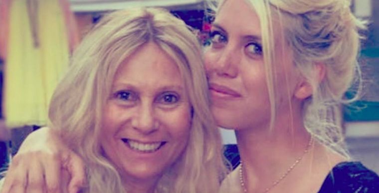 Ana Rosenfeld junto a una de sus clientas, Wanda Nara.