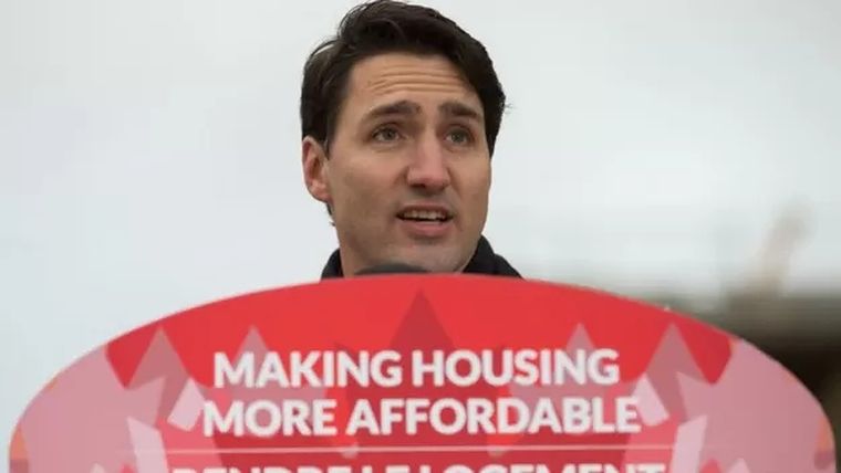 Foto: GETTY IMAGES. Justin Trudeau ha prometido solucionar el problema de la vivienda en Canadá.