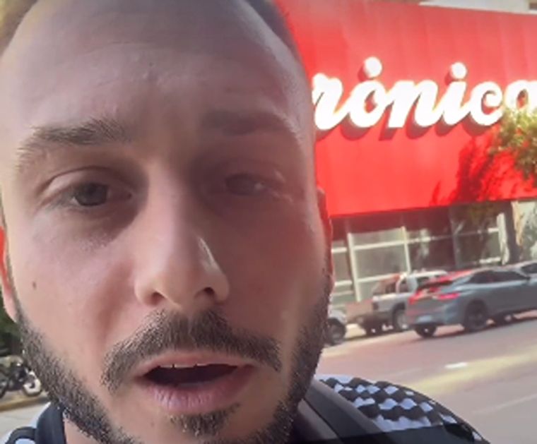 Tomás Munaretto fue echado por quejarse de las condiciones de trabajo en Crónica TV Foto: Captura de pantalla