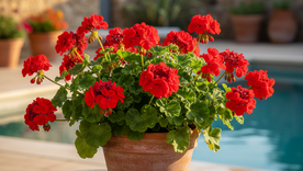 Geranio, resistr a todo. Fuente: IA Gemini. Geranio, resistr a todo. Fuente: IA Gemini.