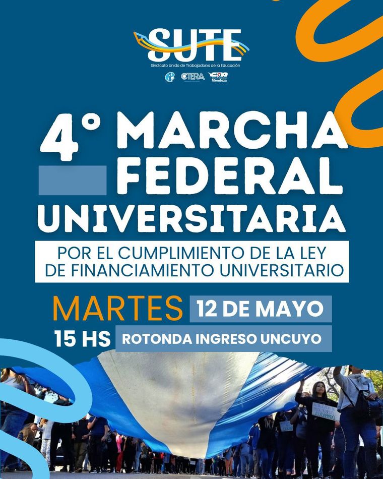 El SUTE confirmó su adhesión a la 4° Marcha Federal Universitaria. El SUTE confirmó su adhesión a la 4° Marcha Federal Universitaria.