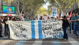 La Marcha de la Bronca también se hizo sentir en Mendoza.