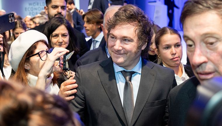 Javier Milei tendrá una semana compleja: paro general y posible debate en Diputados de la ley ómnibus Foto: Foro Davos