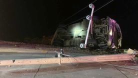 Un camión argentino cargado con vino Malbec volcó en Chile