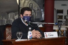 Ignacio Conte, en el Concejo Deliberante de Guaymallén.