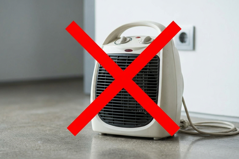 Adiós al caloventor para calefaccionar. Fuente: IA Gemini. Adiós al caloventor para calefaccionar. Fuente: IA Gemini.