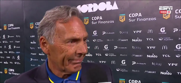 La emoción de Russo tras eliminar a River con Central y un guiño a los hinchas de Boca Foto: ESPN