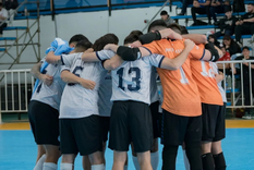 Jockey le ganó a Uruguaiana y ya piensa en los cuartos de final del Mundial de Clubes de futsal. Foto: Prensa Jockey
