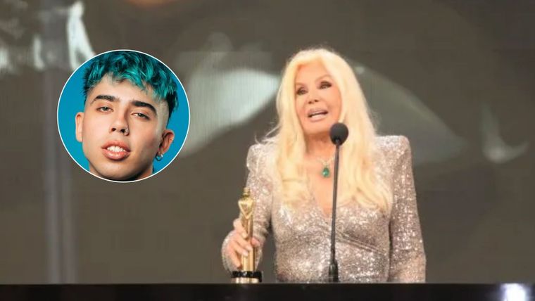 La diva confundió el nombre del cantante Luck Ra. / Captura telefe