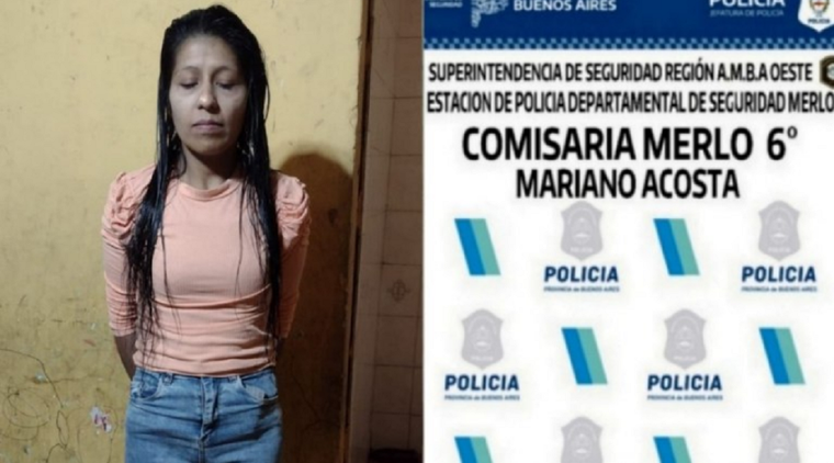 La detenida. Foto: NA