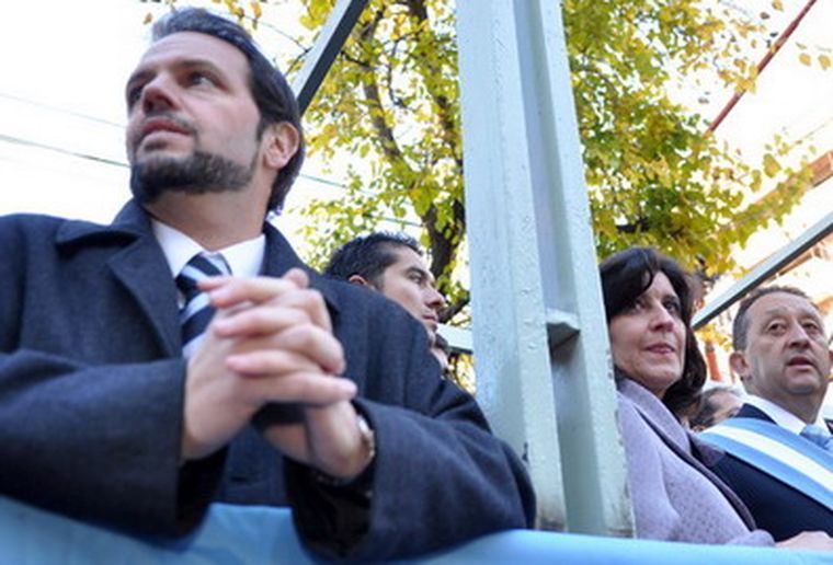 Racconto y Jaque durante los actos del Bicentenario. Foto: Nacho Gaffuri