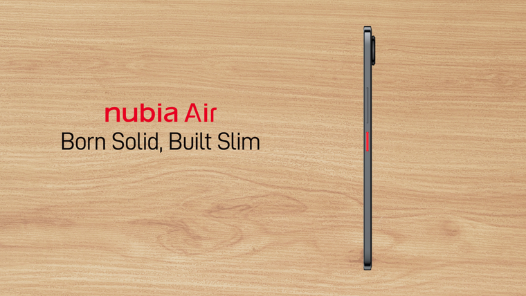 nubia Air redefine el estilo delgado integrando una batería de 5000 mAh.