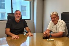 Representantes de la UOM y ATE reunidos para trabajar contra la reforma laboral.