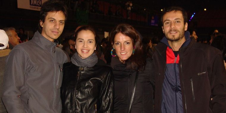 Juan Sanguinetti, Juana Sánchez, Josefina Segura y Diego Sanguinetti. Foto: Federico Croce/MDZ