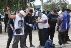Parte del operativo de control a los hinchas bodegueros. Foto: Prensa Gobierno de Mendoza
