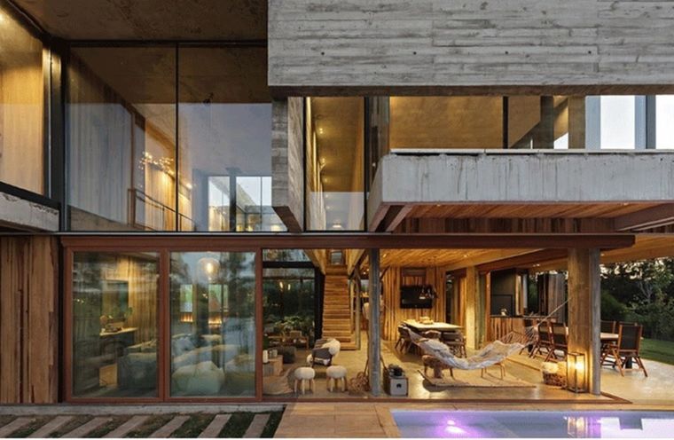 Así es la casa del modelo.