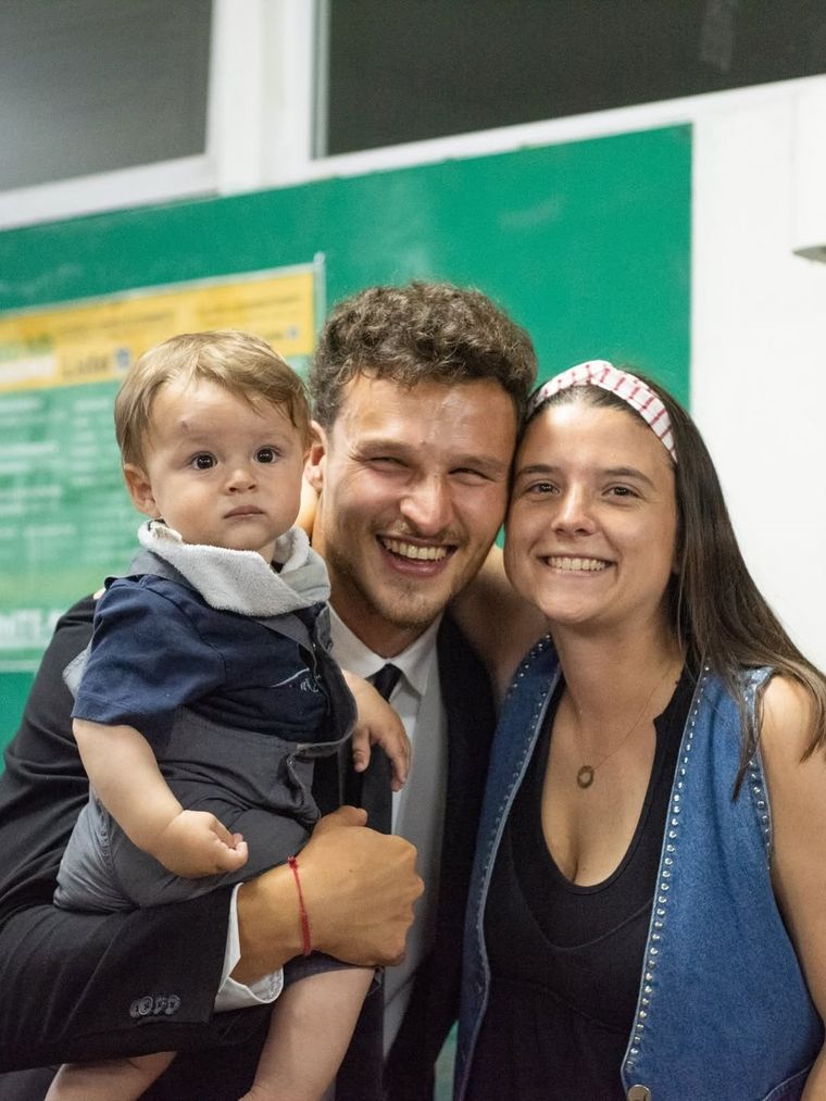 Facundo Bruera destacó el apoyo de su familia. Facundo Bruera destacó el apoyo de su familia.