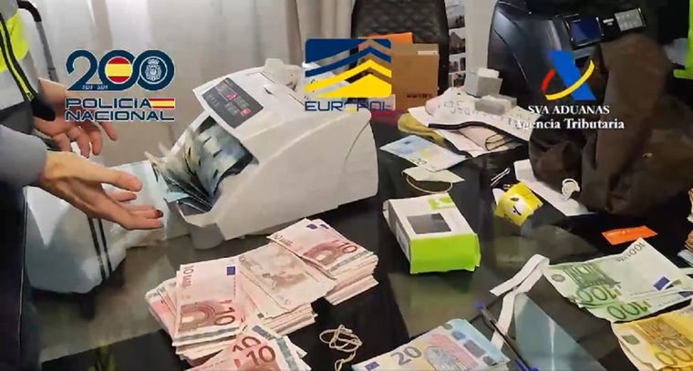 Tres mendocinos están involucrados en la megacausa Foto: Captura de video: Policía Nacional de España