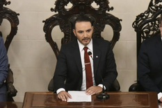 Pablo Valdes, gobernador de Corrientes, tuvo su primer discurso ante la asamblea legislativa.
