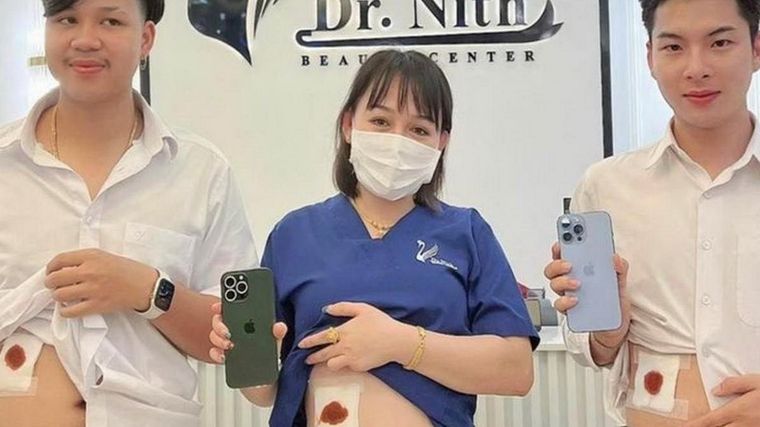 ¿Riñones a cambio de un teléfono celular? Foto: Twitter.