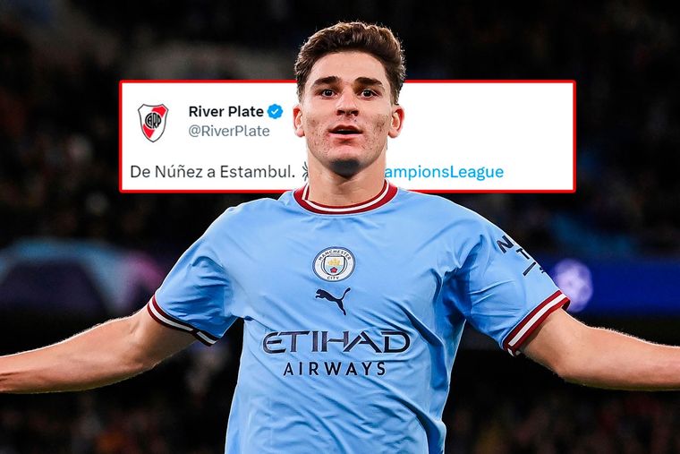 Julián Álvarez le metió un gol al Real Madrid y River sacó pecho Foto: Bleacher Report