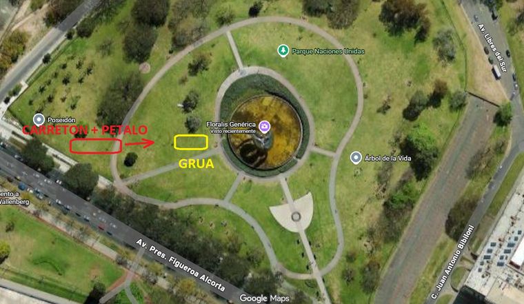 Así será la restauración de la Floralis Genérica. Así será la restauración de la Floralis Genérica.