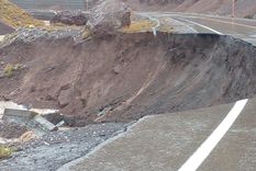 Así quedó un tramo de la Ruta 145 Foto: Gentileza