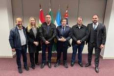 Milei, en Brasil con Bolsonaro. Foto: Prensa Presidencia de la Nación