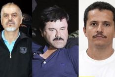 Félix Gallardo, El Chapo Guzmán y El Mencho. Félix Gallardo, El Chapo Guzmán y El Mencho.