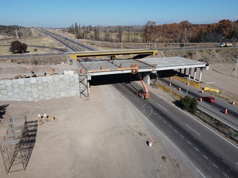 Las obras en la variante Palmira iniciaron en 2018 y terminaron siete años después. Foto: Vialidad Nacional