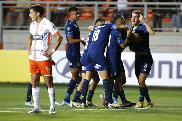 Los jugadores de Talleres celebran la victoria. Foto: Copa Libertadores