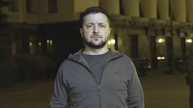 Zelensky hizo un llamado desde Kiev. Foto: GETTY IMAGES