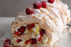 para las fiestas: exquisito arrollado de merengue y frutas en ¡3 pasos