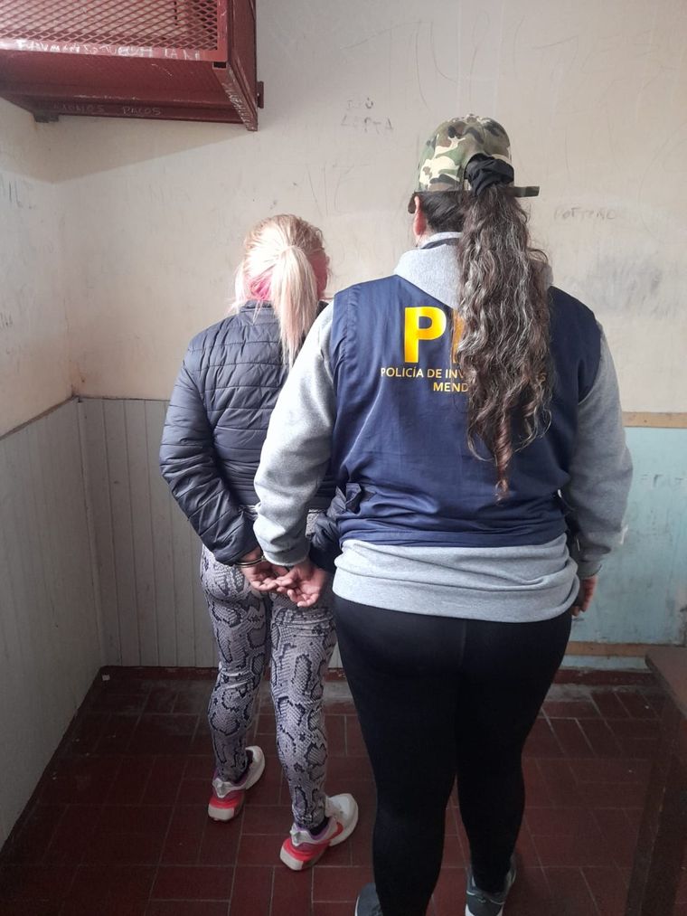 Una de las presuntas ladronas de la banda Foto: Ministerio de Seguridad