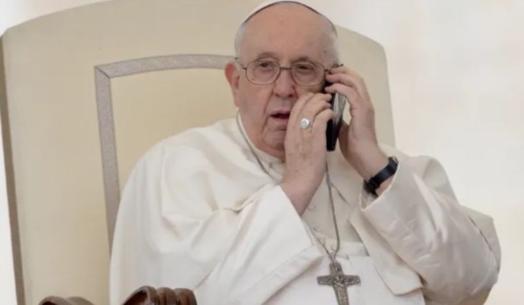 El Papa sorprendió al atender un llamado en plena audiencia Foto: Catholic News Agency