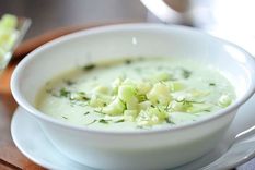 ¡animate! sopa fria de pepino con yogurt
