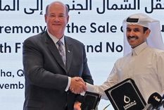 El acuerdo para llevar el gas de Qatar a Alemania fue anunciado por el ministro de energía qatarí y el jefe de ConocoPhillips, que participa de la operación. Foto: AFP