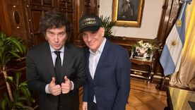 Javier Milei y José Luis Espert en Casa Rosada